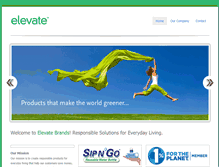 Tablet Screenshot of elevatebrands.com